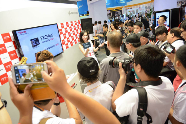 P&I（Photo & Imaging  Shanghai 2013）展覽會東芝展臺